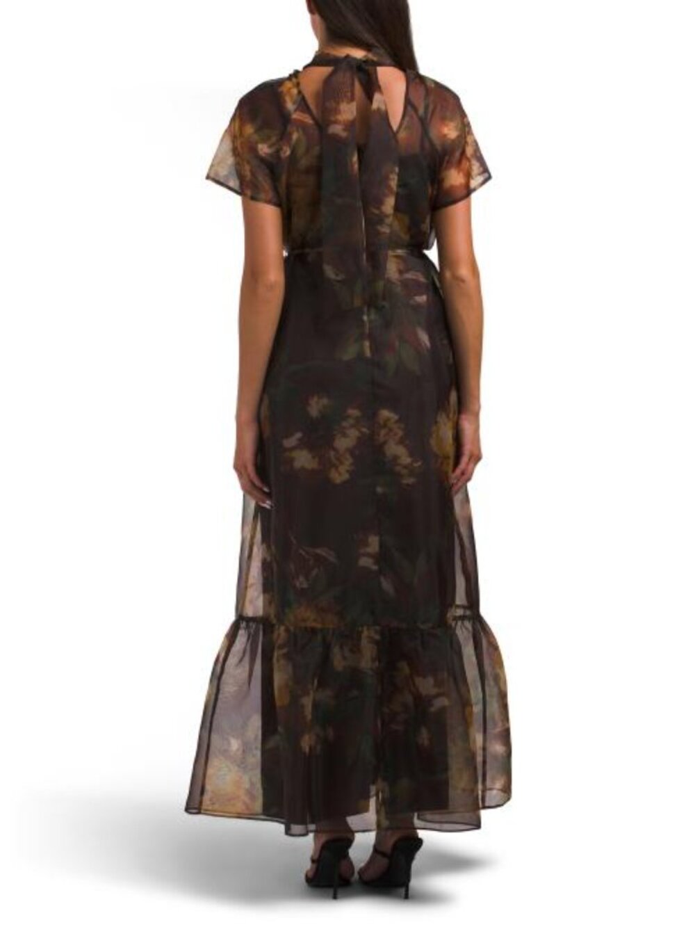 JULIA JORDAN Printed Organza Dress With Lining - Picture 2 of 5